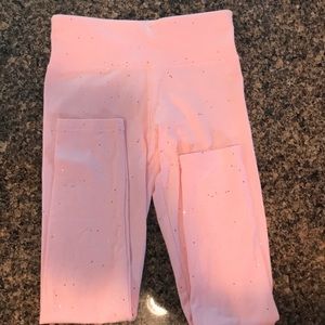 😍Never Worn Girls Justice Pink Glitter Leggings